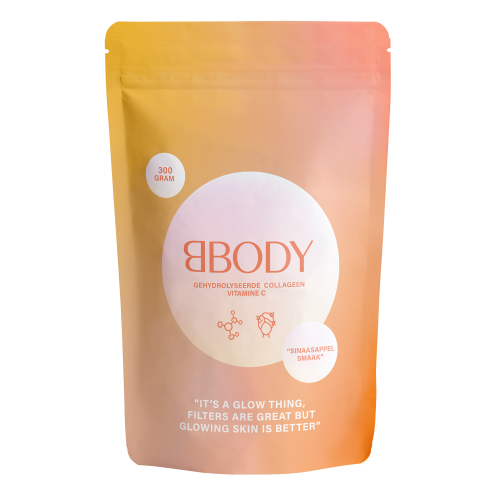 BBODY Gehydrolyseerde Collageen Vitamine C | 300 g
Reviews (2)
Voedingssupplement op basis van collageen en vitamine C dat bijdraagt tot een gezonde huid, gezond haar en gezonde nagels